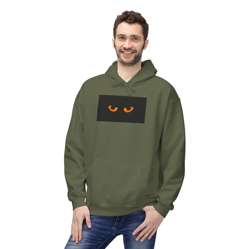 Hoodie - Peeking Cat Eyes Graphic Pullover
