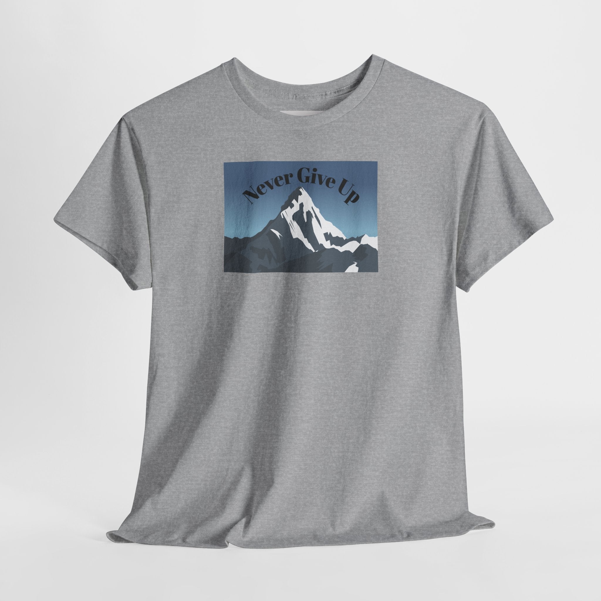 Never Give Up Mountain T-Shirt