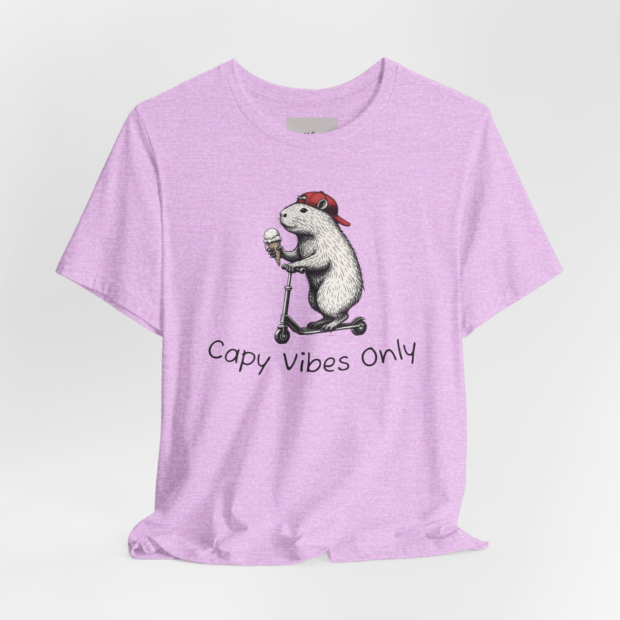 Capy Vibes Only T-Shirt — Cute Capybara Scooter Graphic Tee