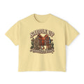 Saddle Up Adventure Awaits Women’s Boxy Tee