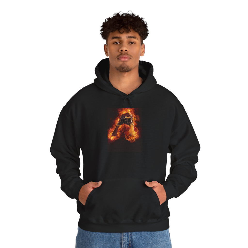 Flaming Football Hoodie — Fiery Football Pullover
