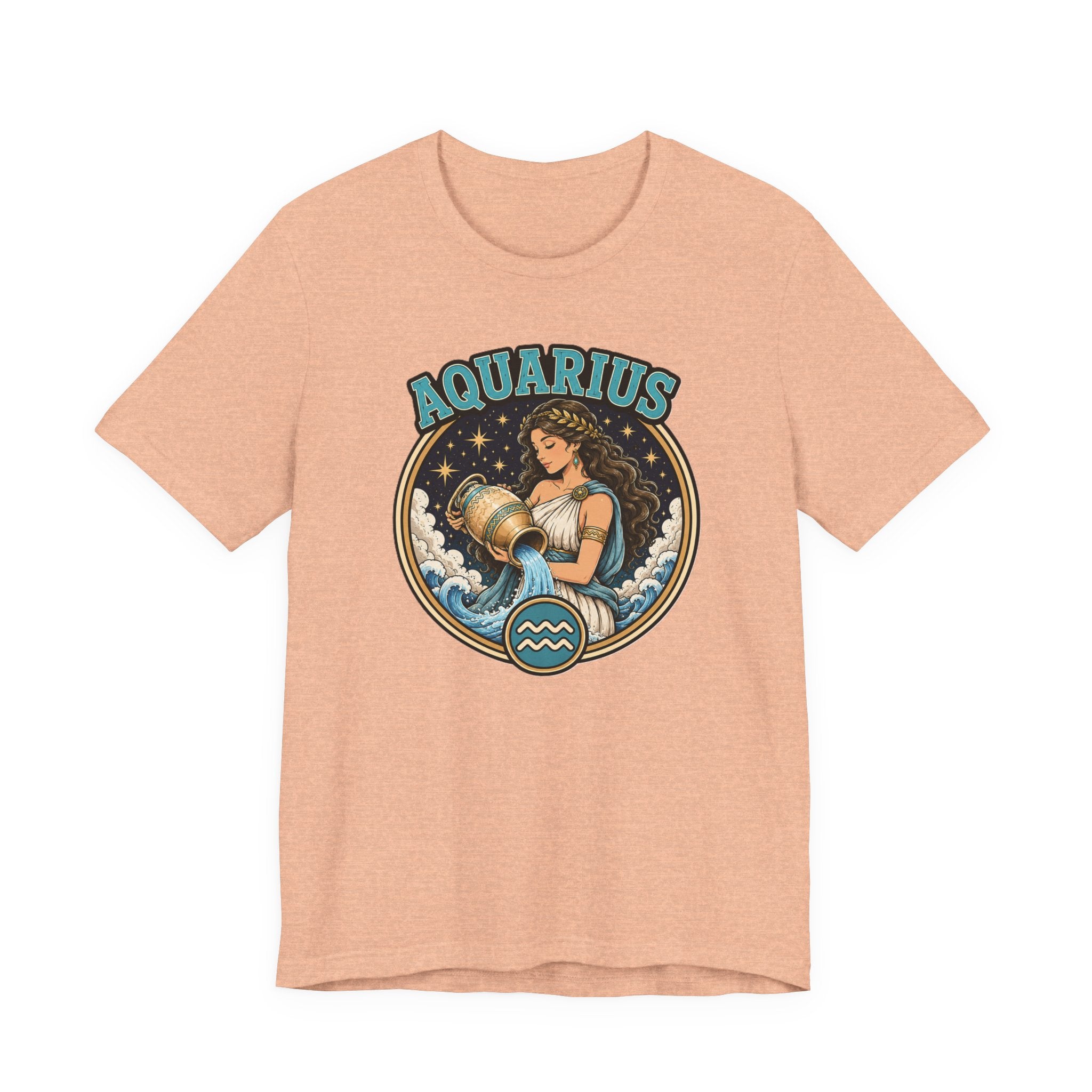 Aquarius Zodiac T-Shirt – Vintage Water-Bearer Astrology Tee