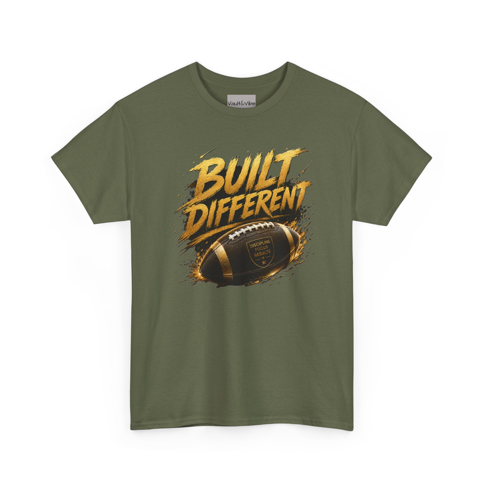 Built Different Football T-Shirt — "Built Different" Graphic Tee for Football Fans