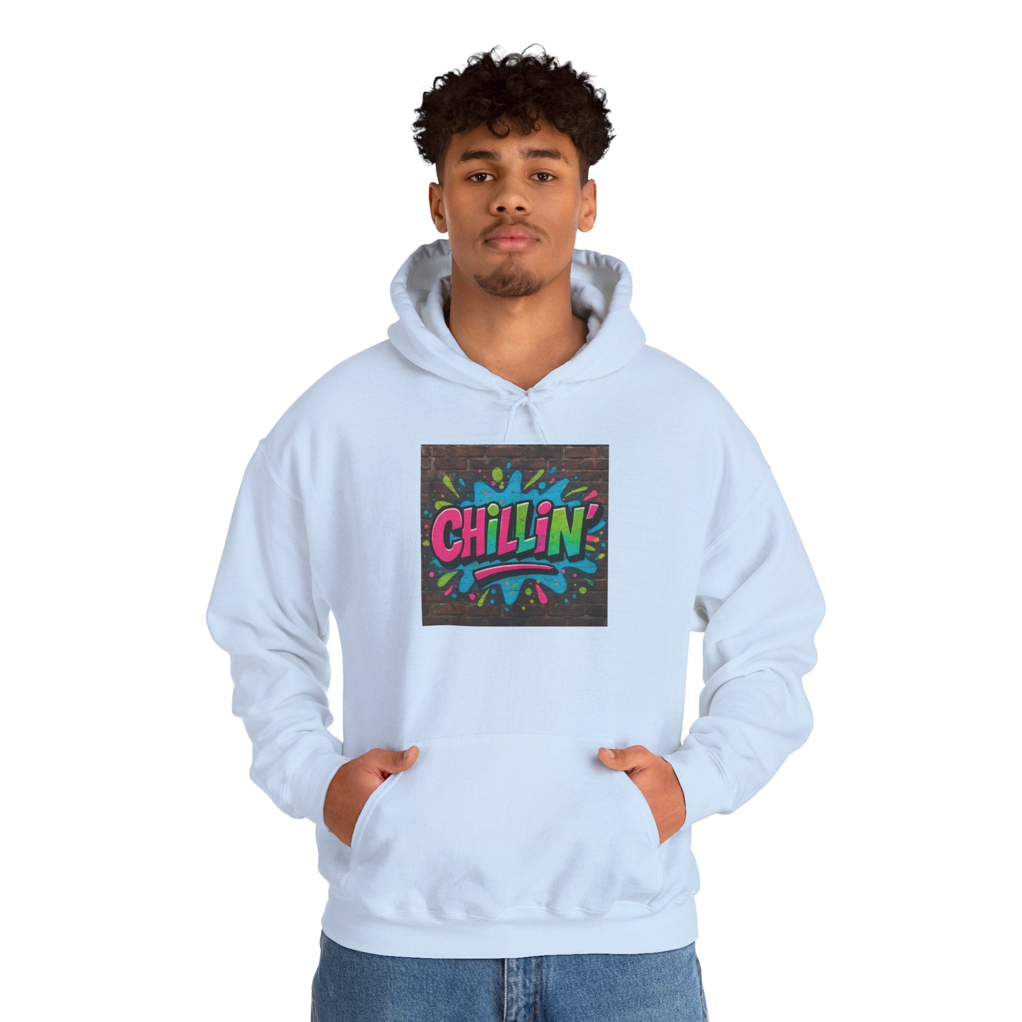 Chillin' Graffiti Hoodie - Colorful Street Art Pullover