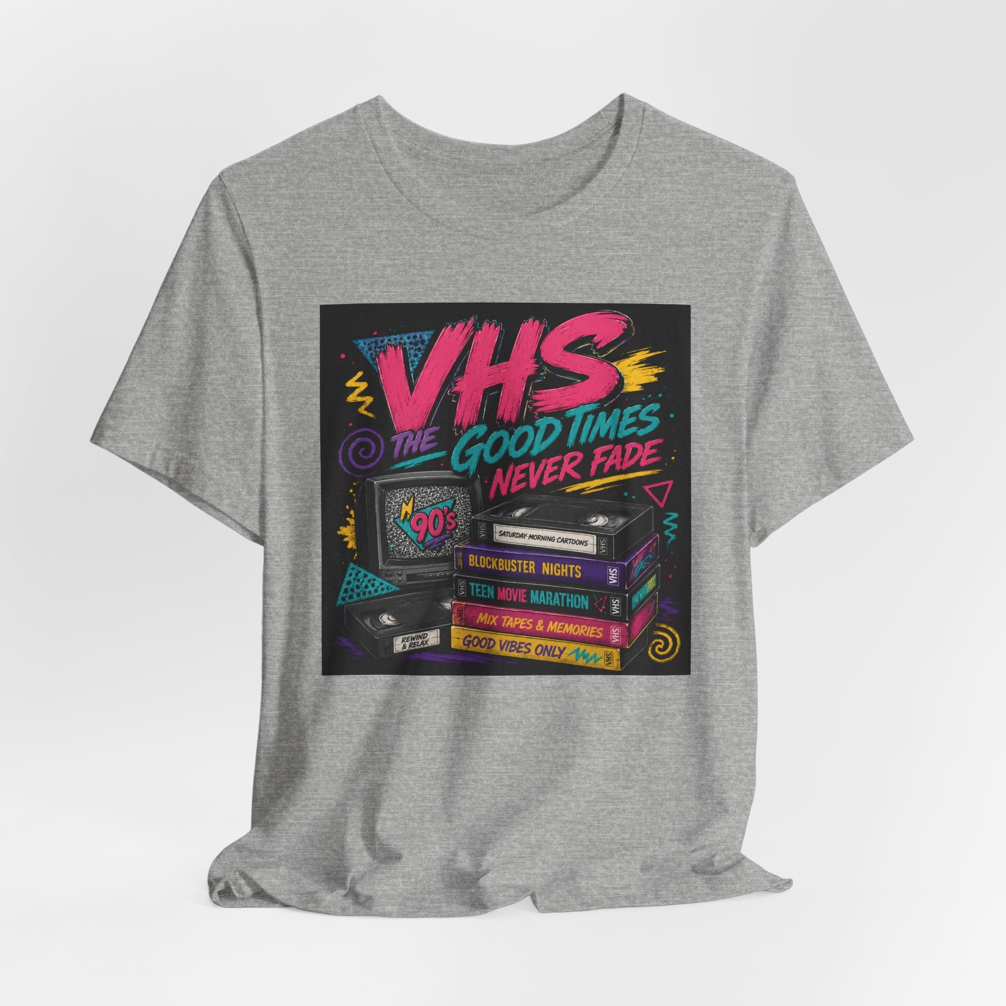 VHS The Good Times Never Fade T-Shirt — Retro 80s/90s Nostalgia Tee