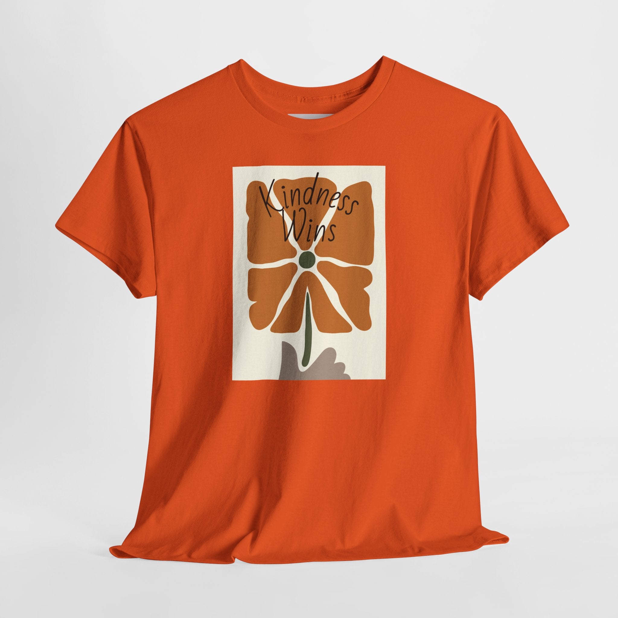 Kindness Wins T‑Shirt — Retro Floral Graphic Tee