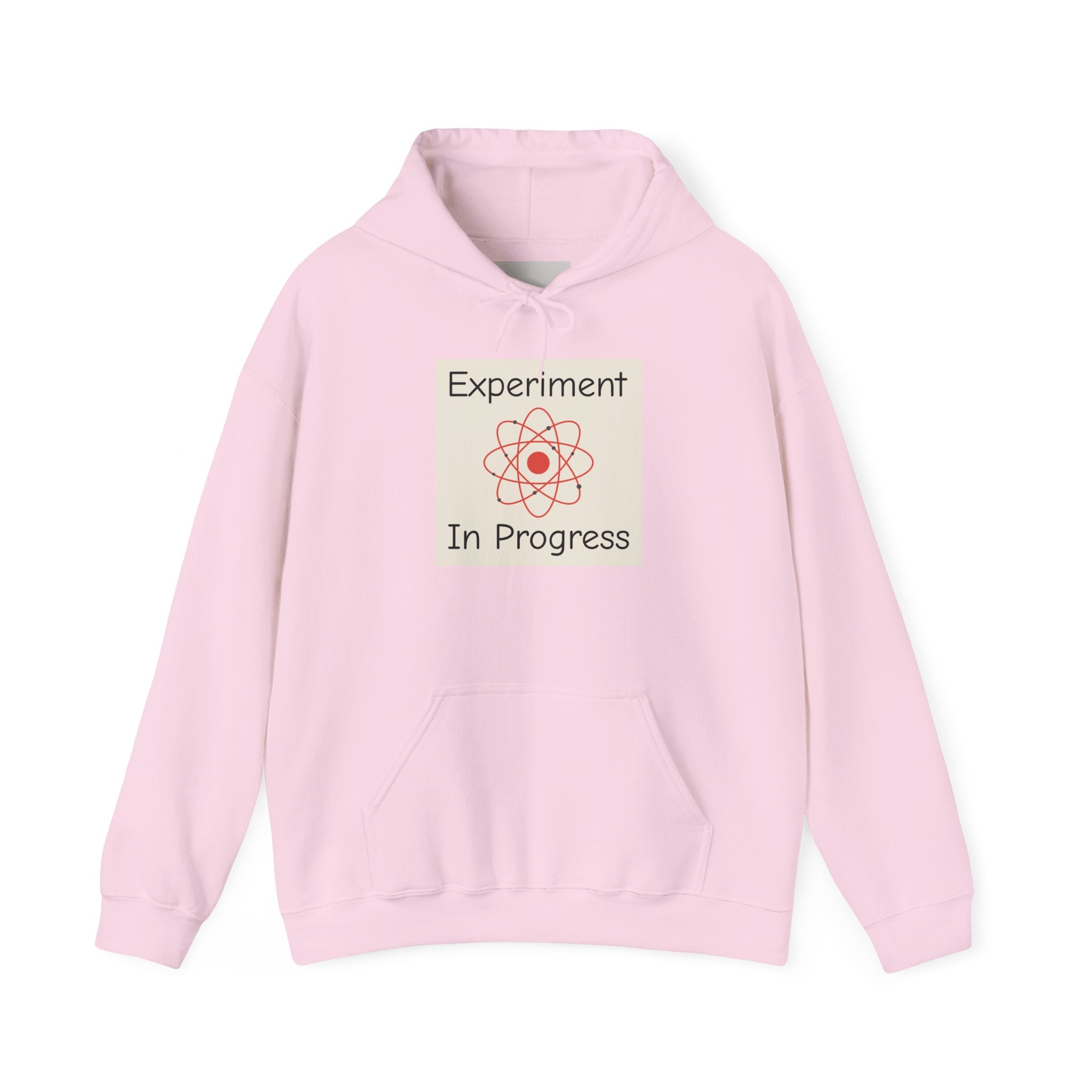 Experiment In Progress Hoodie — Science Atom Graphic Pullover