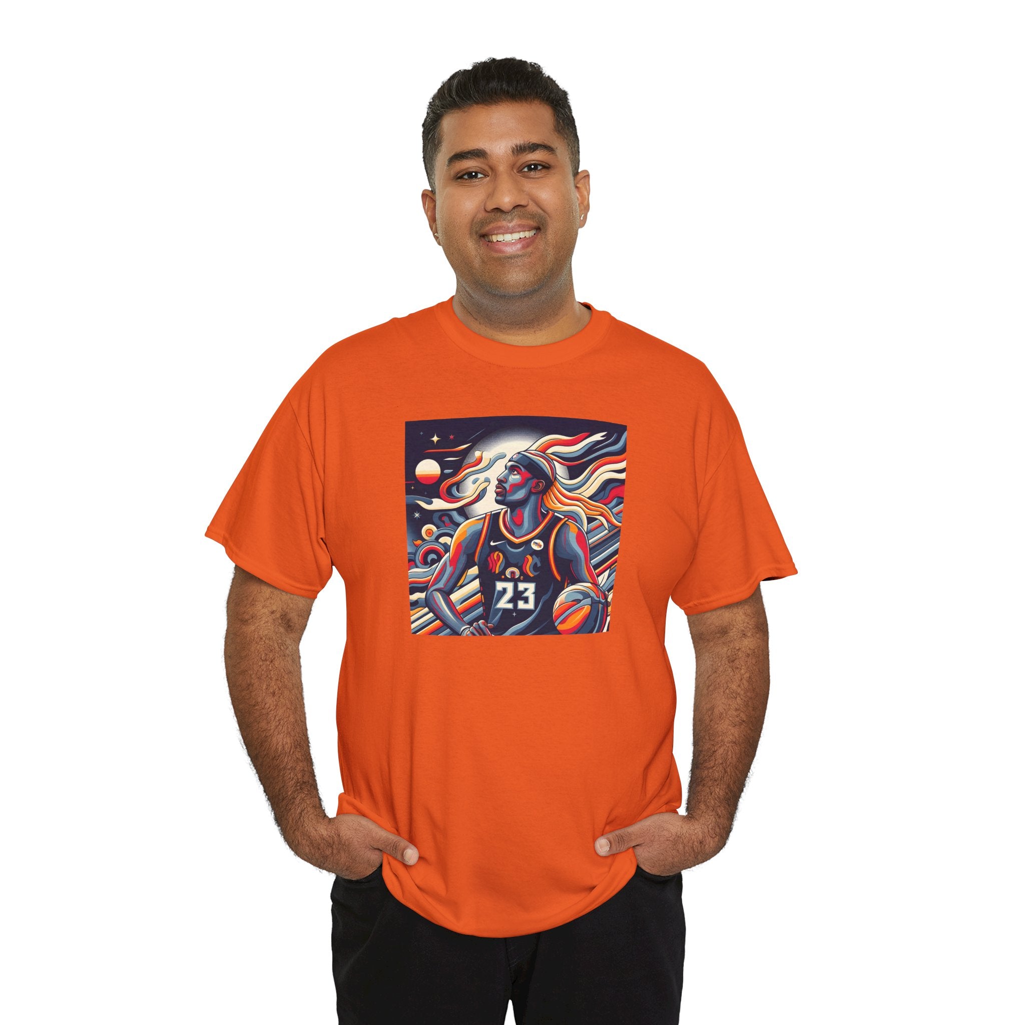 Basketball Art Tee — Abstract Player Illustration ("23")