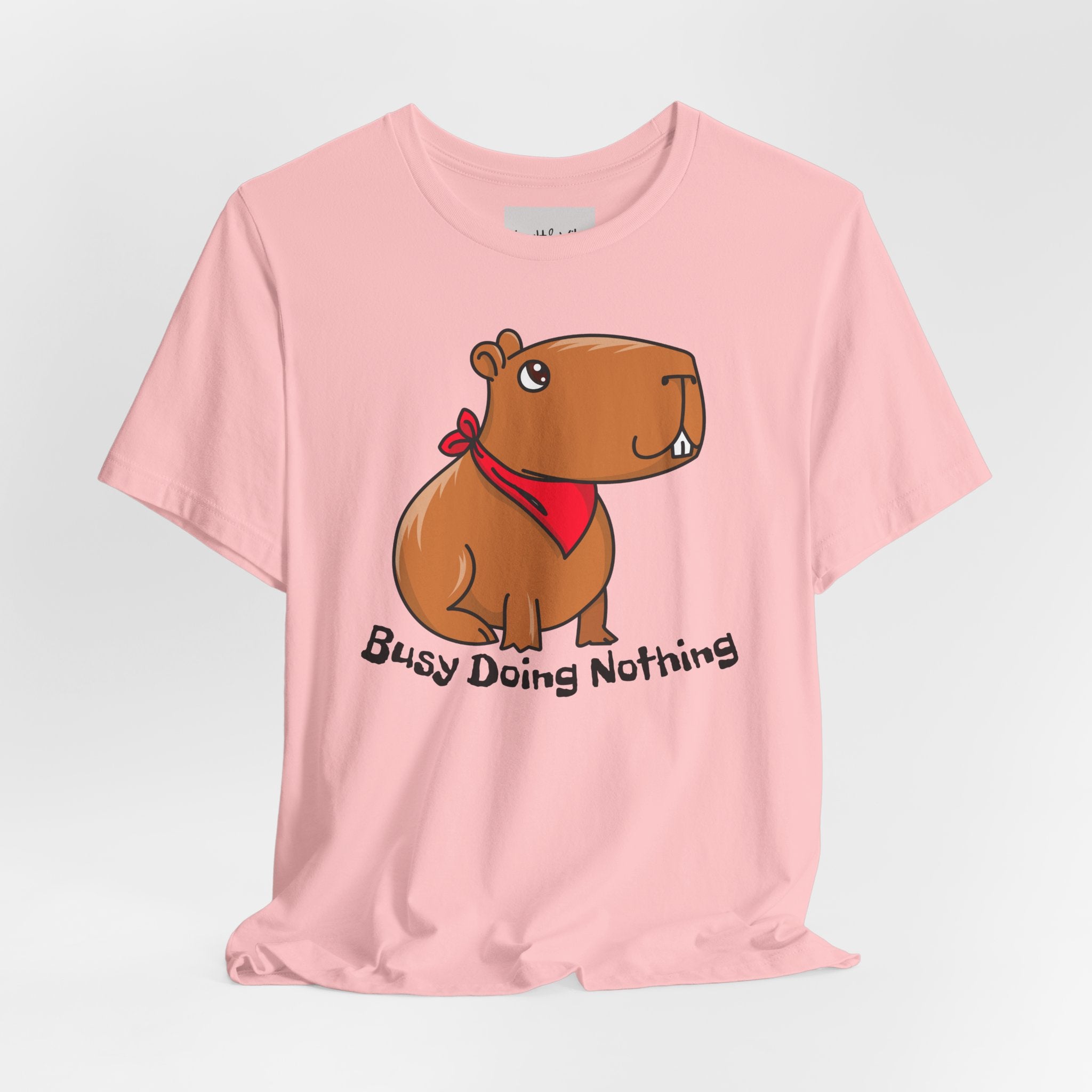 Capybara "Busy Doing Nothing" Tee - Cute Lazy Animal Graphic T-Shirt