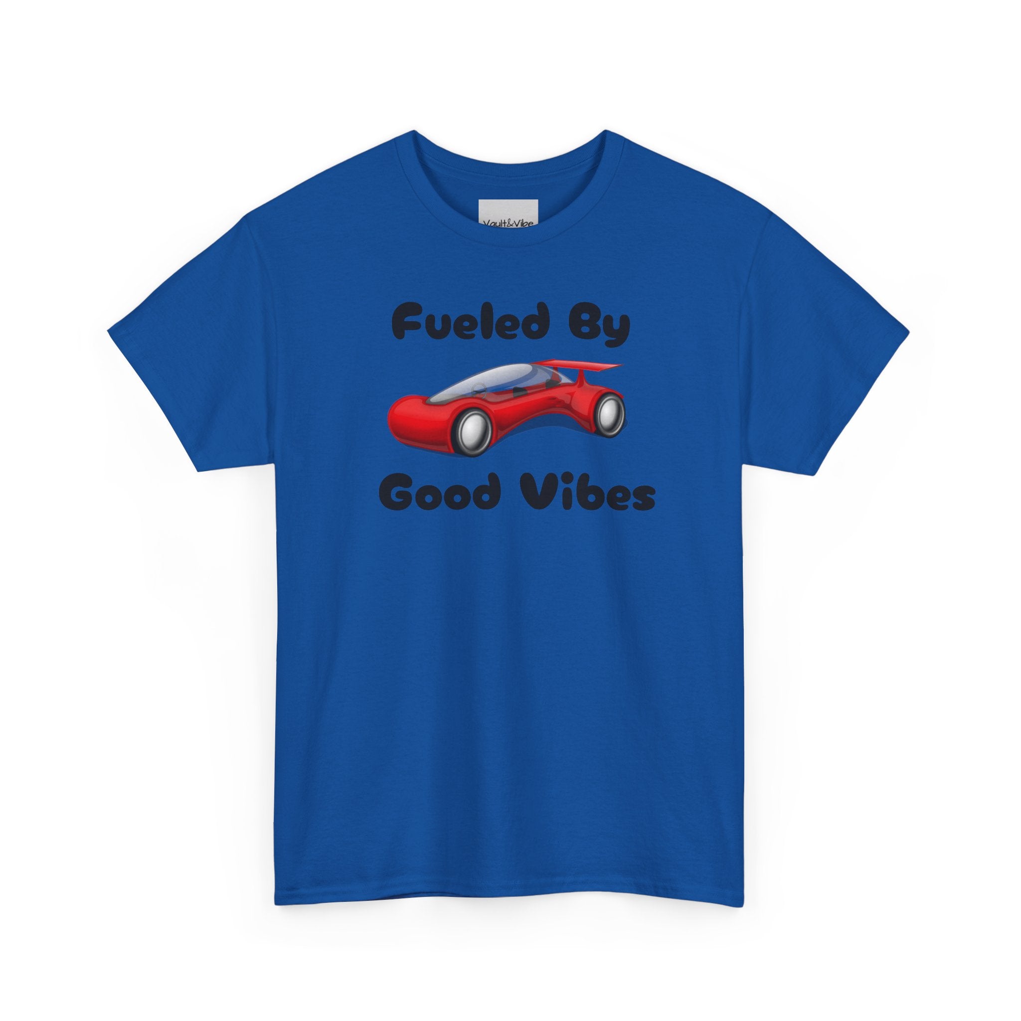 Fueled By Good Vibes T-Shirt — Cute Red Car Graphic Tee