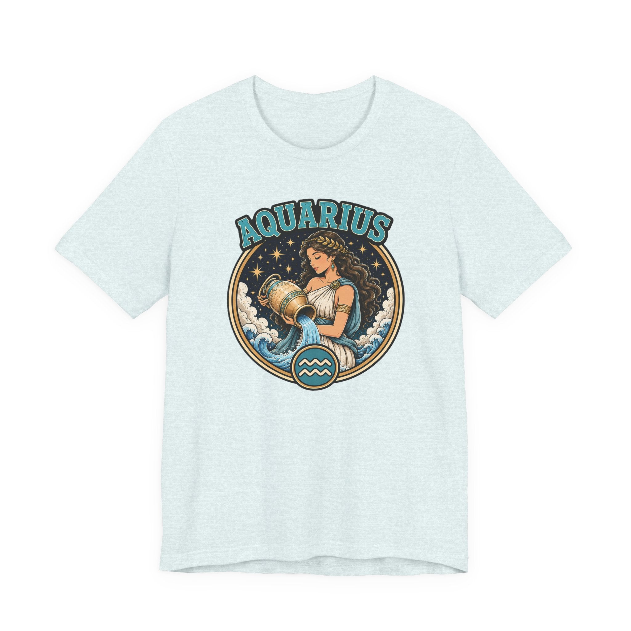 Aquarius Zodiac T-Shirt – Vintage Water-Bearer Astrology Tee