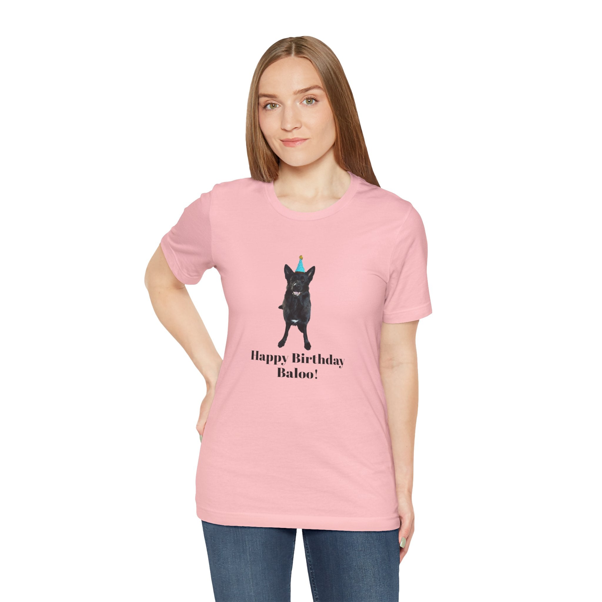 Birthday Dog Tee — "Happy Birthday Baloo!"