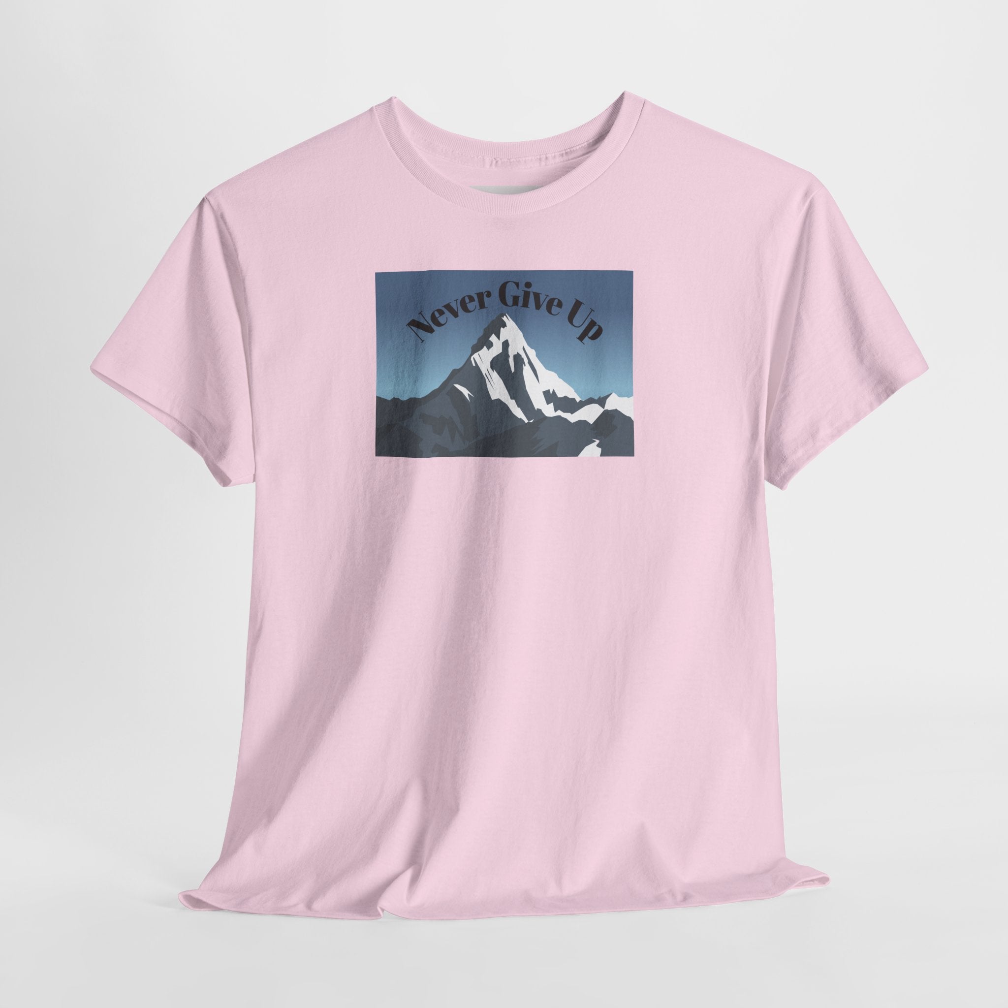 Never Give Up Mountain T-Shirt