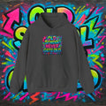 Old School Never Gets Old Hoodie - Retro Graffiti 90s Nostalgia Sweatshirt