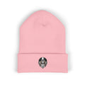 Embroidered Skull Cuffed Beanie — Classic Winter Knit Hat