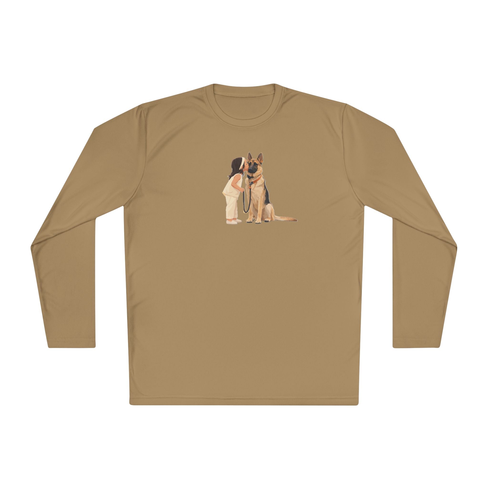German Shepherd Hug Long Sleeve Tee — Cute Dog Lover Shirt