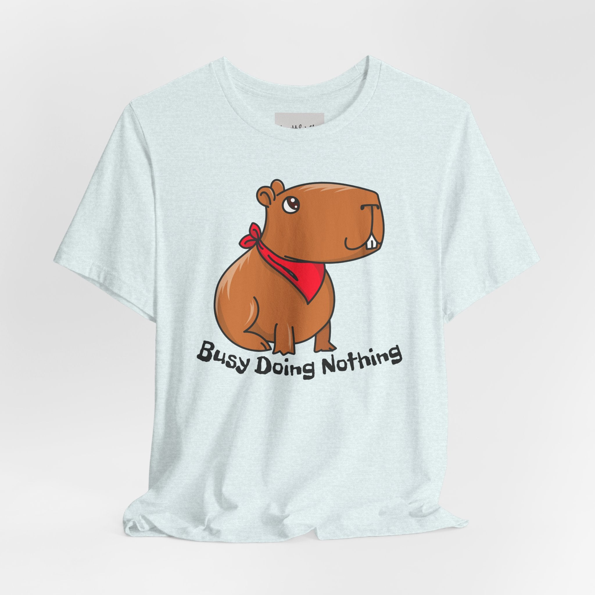 Capybara "Busy Doing Nothing" Tee - Cute Lazy Animal Graphic T-Shirt