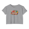 Crop Top — 'PLOT TWIST' Retro Festival Graphic Crop Top