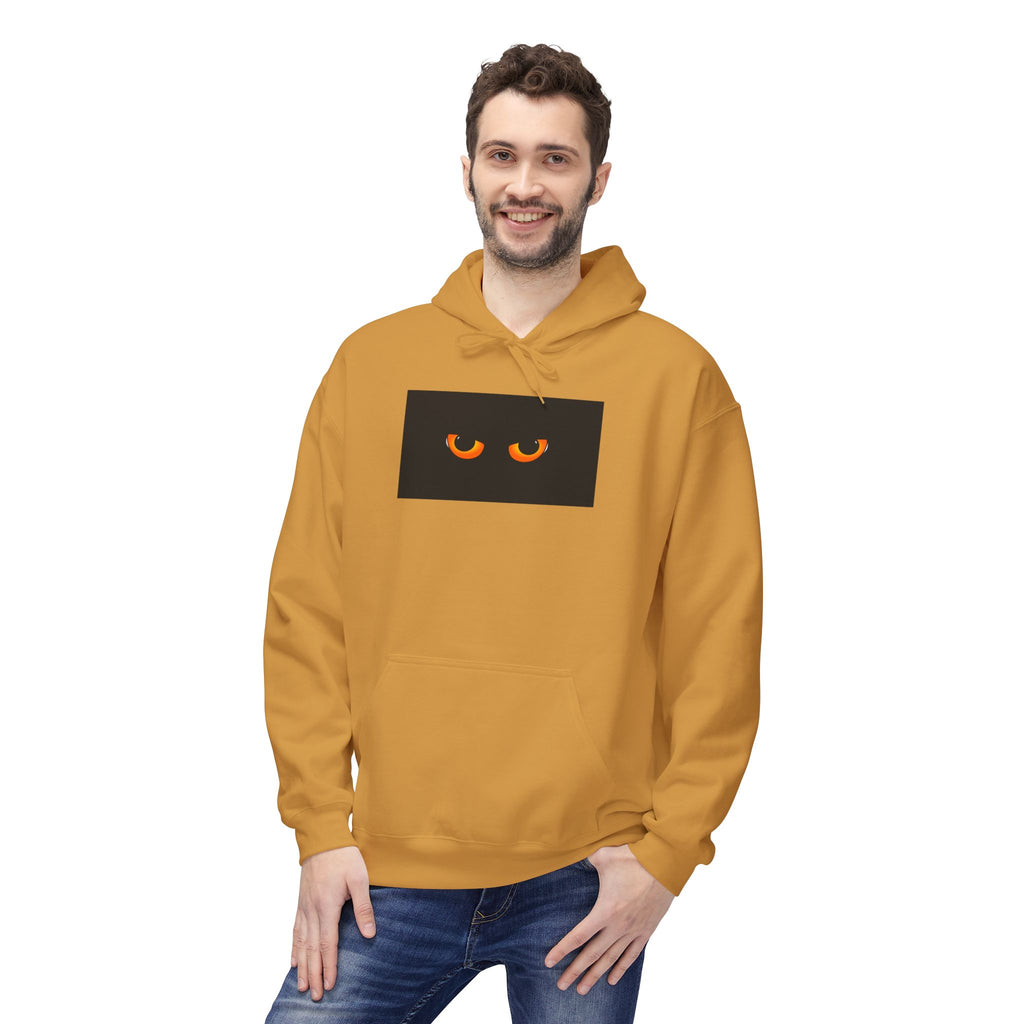 Hoodie - Peeking Cat Eyes Graphic Pullover