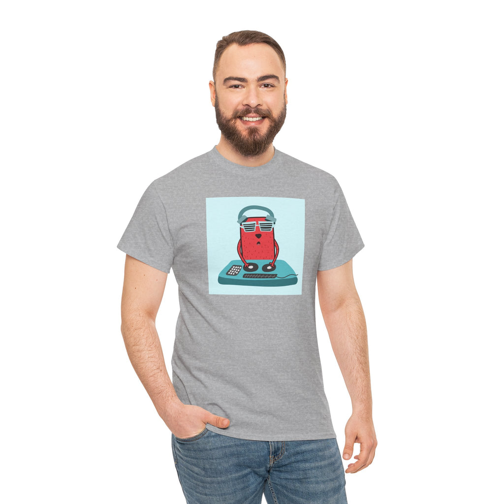 Retro Gamer Cat T-Shirt — Cute Cat with Headphones & Game Controller Tee
