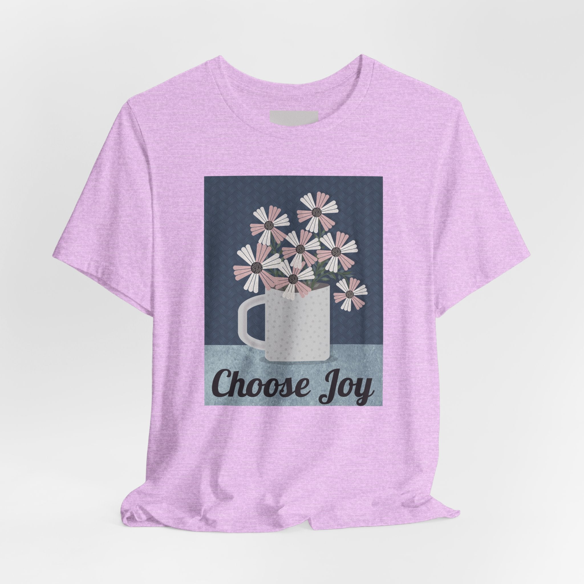 Choose Joy Floral Tee — Inspirational Graphic T‑Shirt