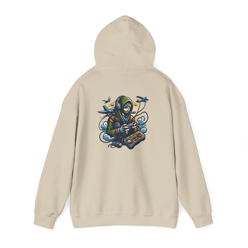 Reaper Gamer Hoodie - Skull Hooded Sweatshirt with Controller & Raven Design