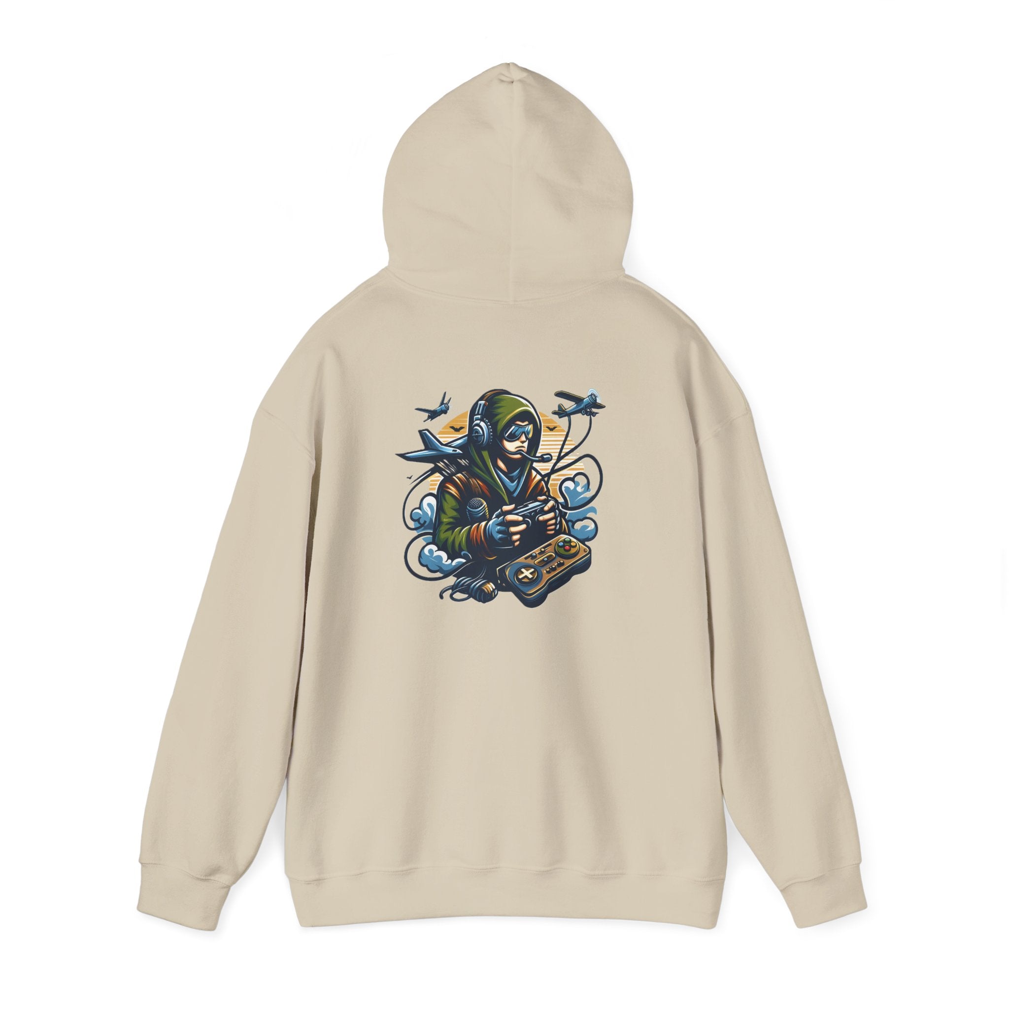 Reaper Gamer Hoodie - Skull Hooded Sweatshirt with Controller & Raven Design