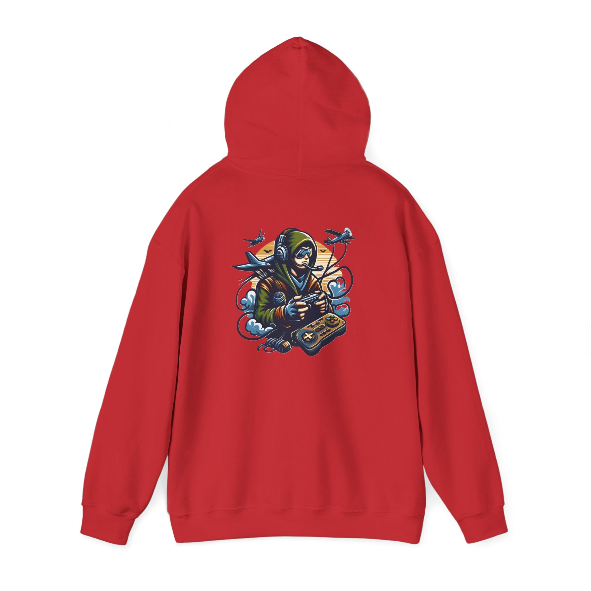 Reaper Gamer Hoodie - Skull Hooded Sweatshirt with Controller & Raven Design