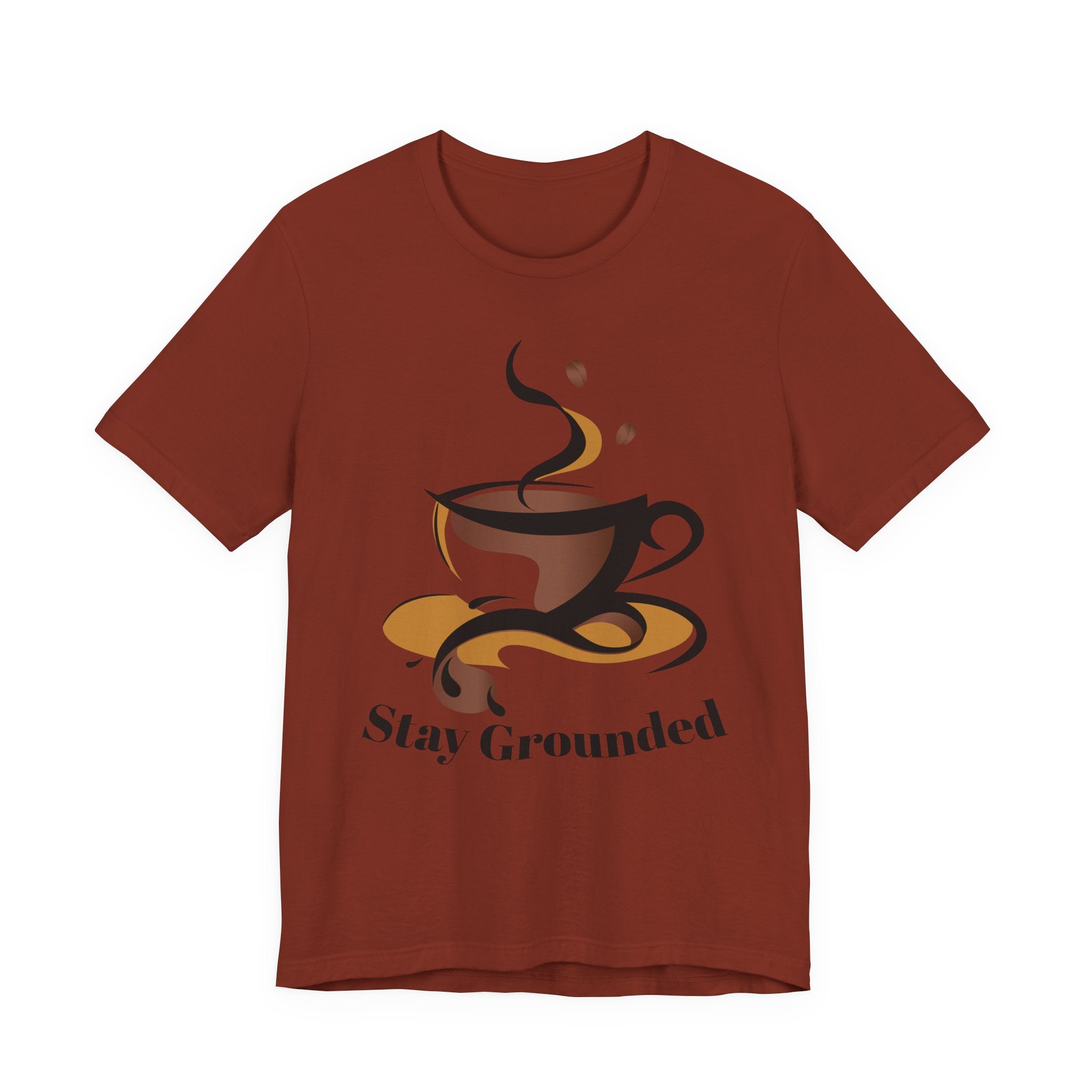 Stay Grounded Coffee Tee — Casual Graphic Coffee Lover Shirt