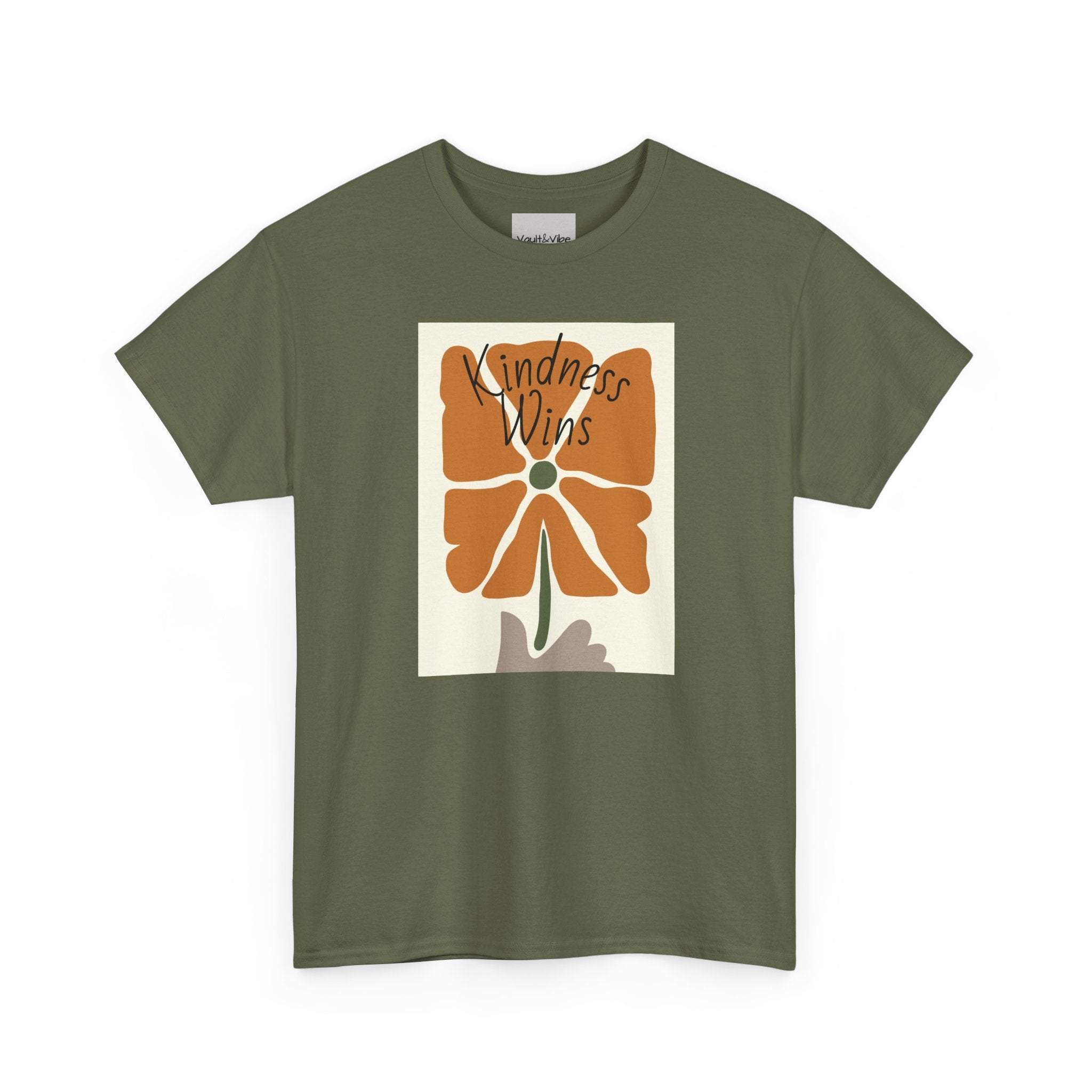 Kindness Wins T‑Shirt — Retro Floral Graphic Tee