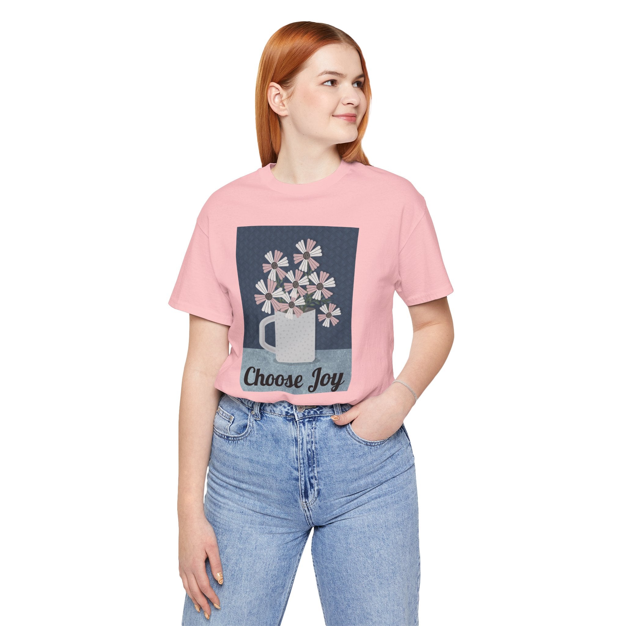 Choose Joy Floral Tee — Inspirational Graphic T‑Shirt