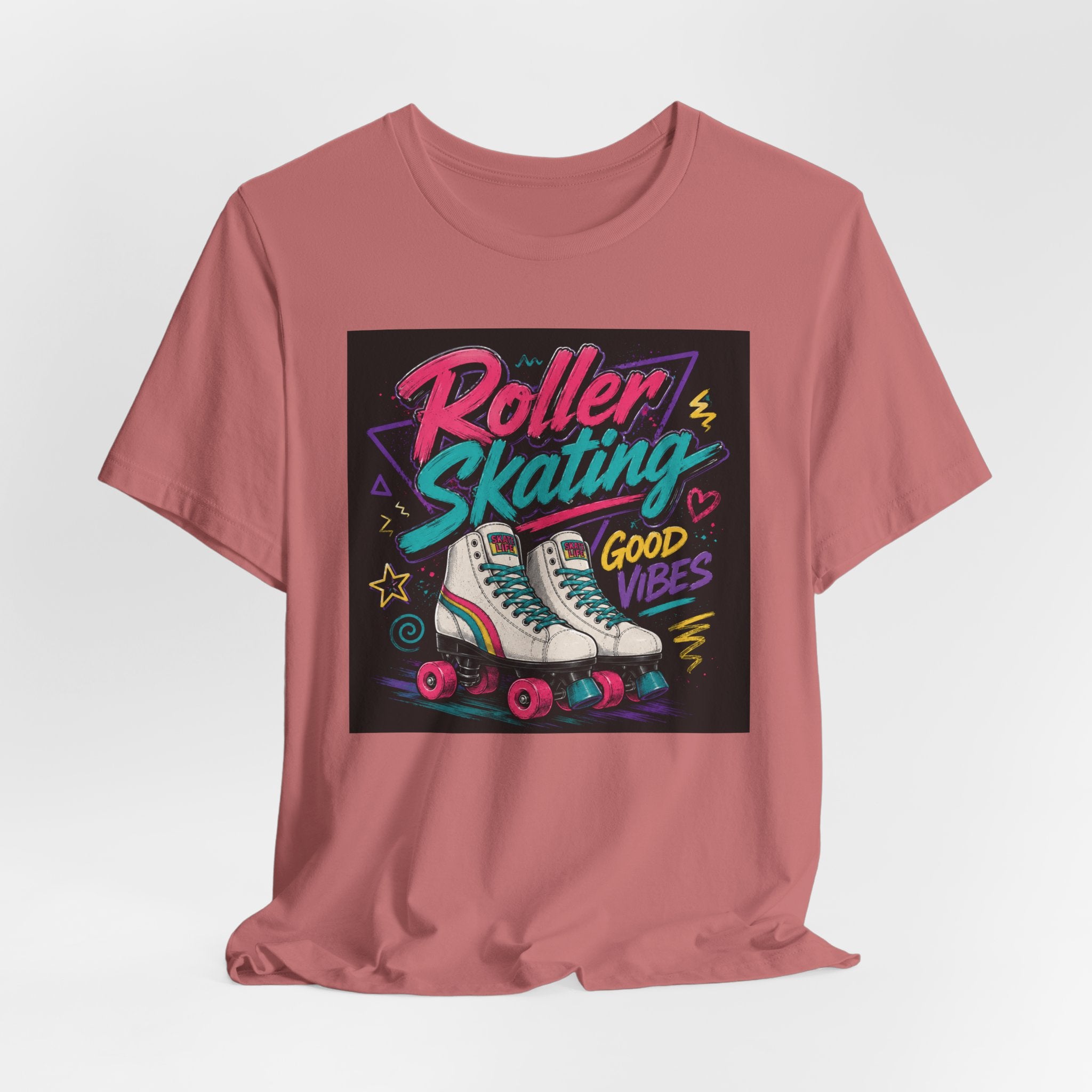 Roller Skating Good Vibes Tee