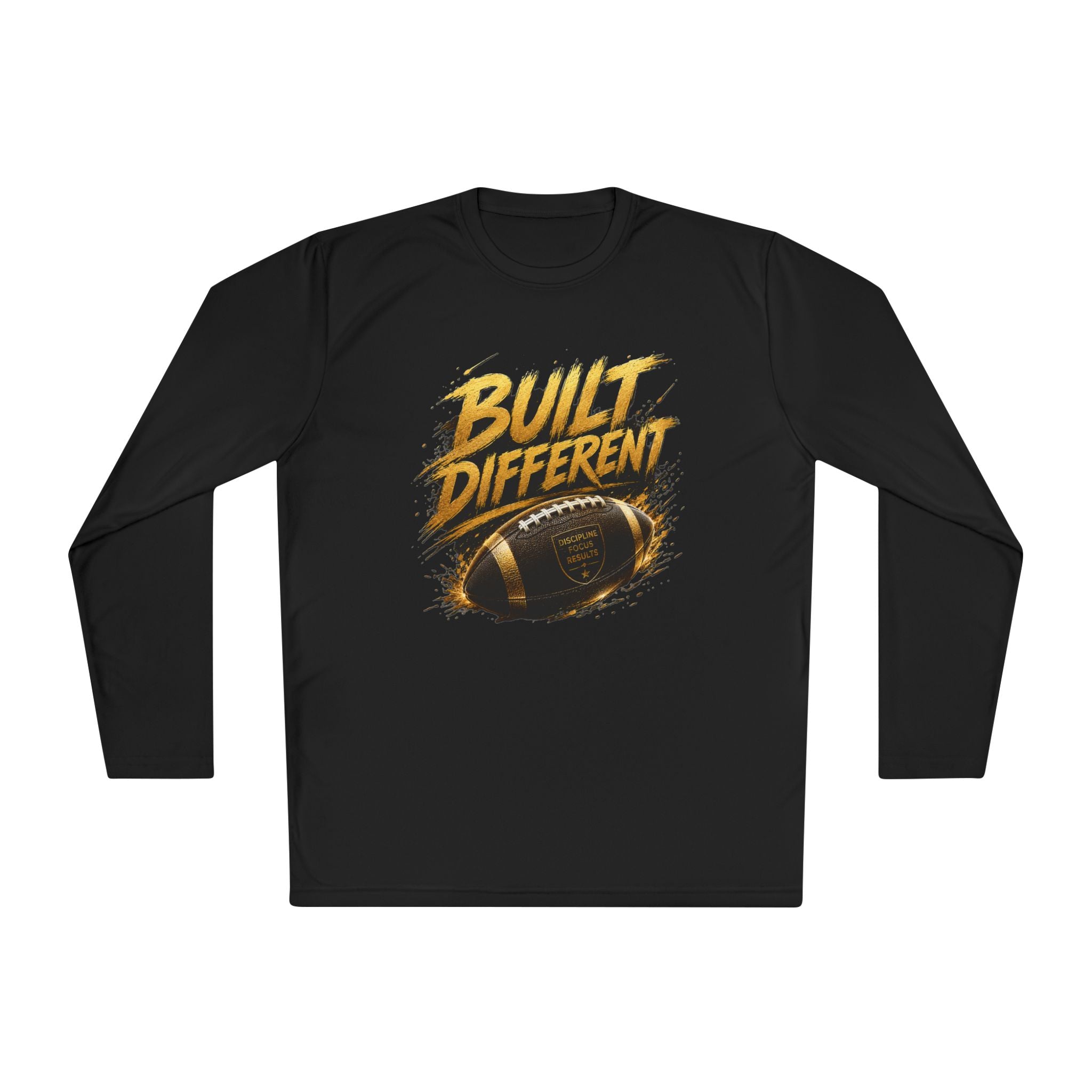Built Different Football Long Sleeve Tee — Athletic Sports Fan Shirt