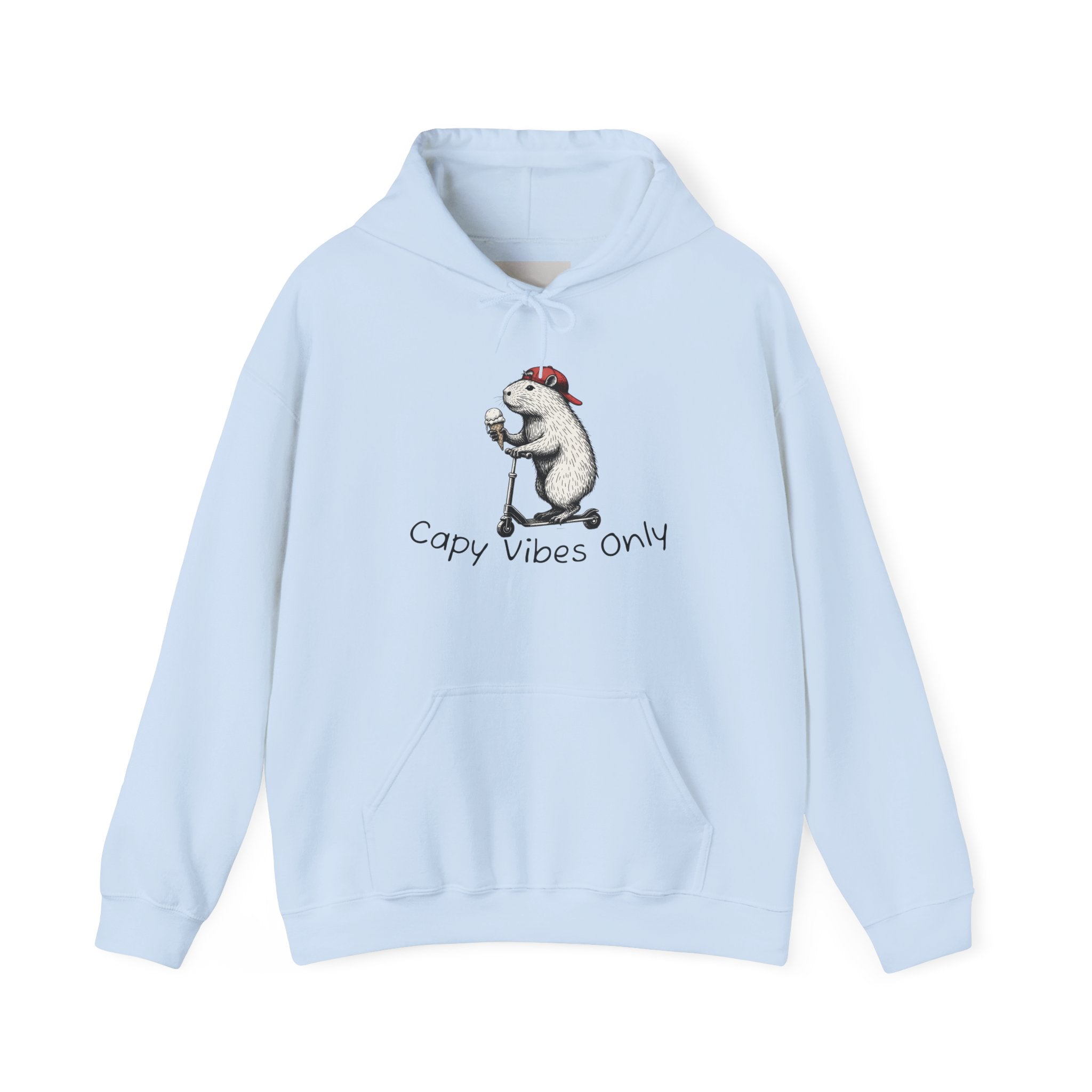 Capabury 'Cozy Vibes Only' Hoodie — Cute Polar Bear Illustration Sweatshirt