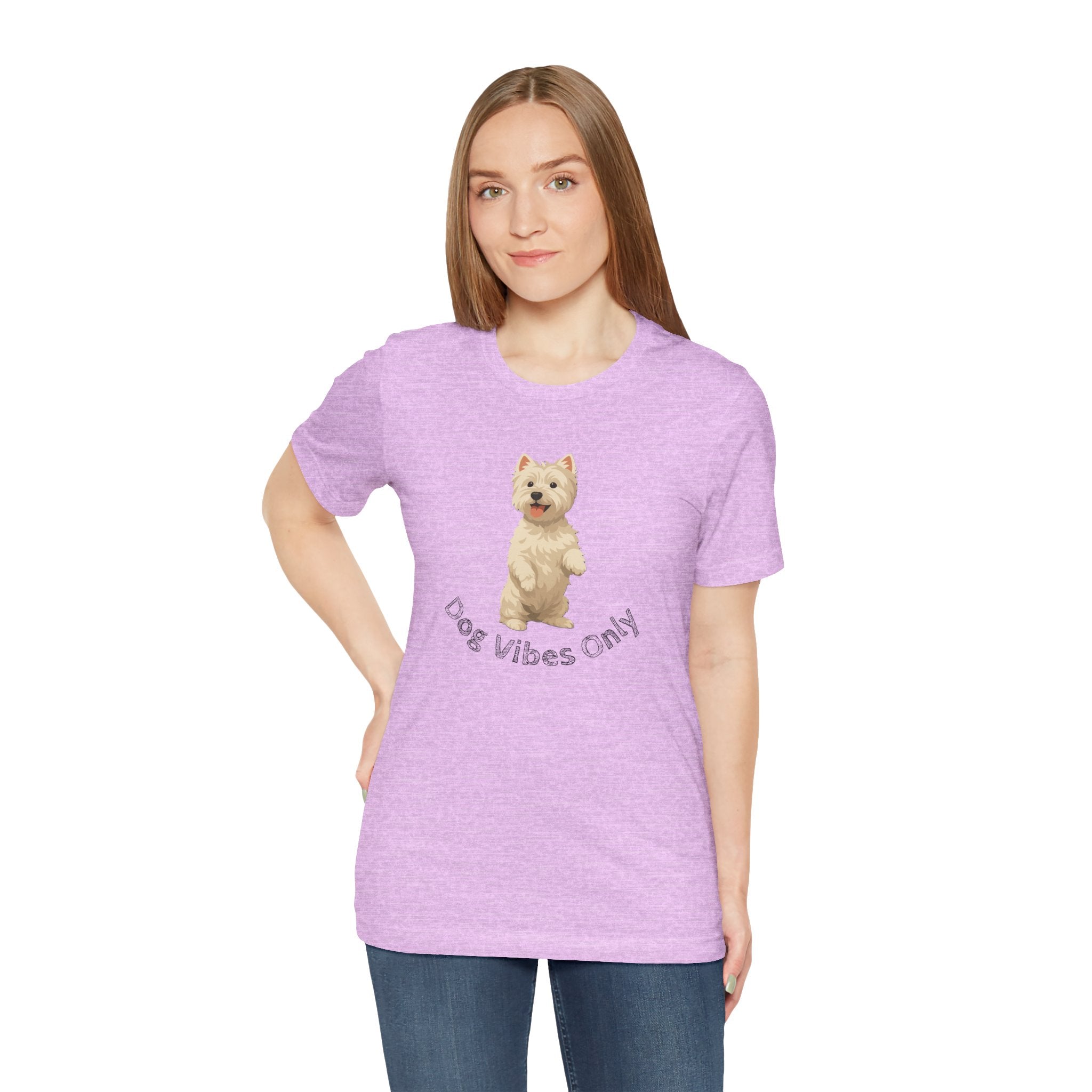 Dog Vibes Only T-Shirt — Cute Westie Graphic Tee