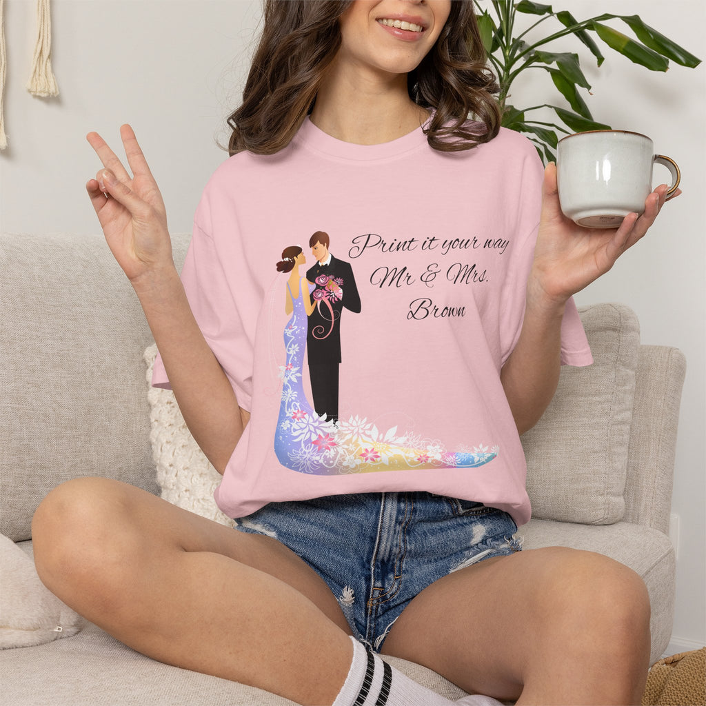 Wedding Couple T-Shirt — 'From This Moment Mr. & Mrs.' Bridal Tee