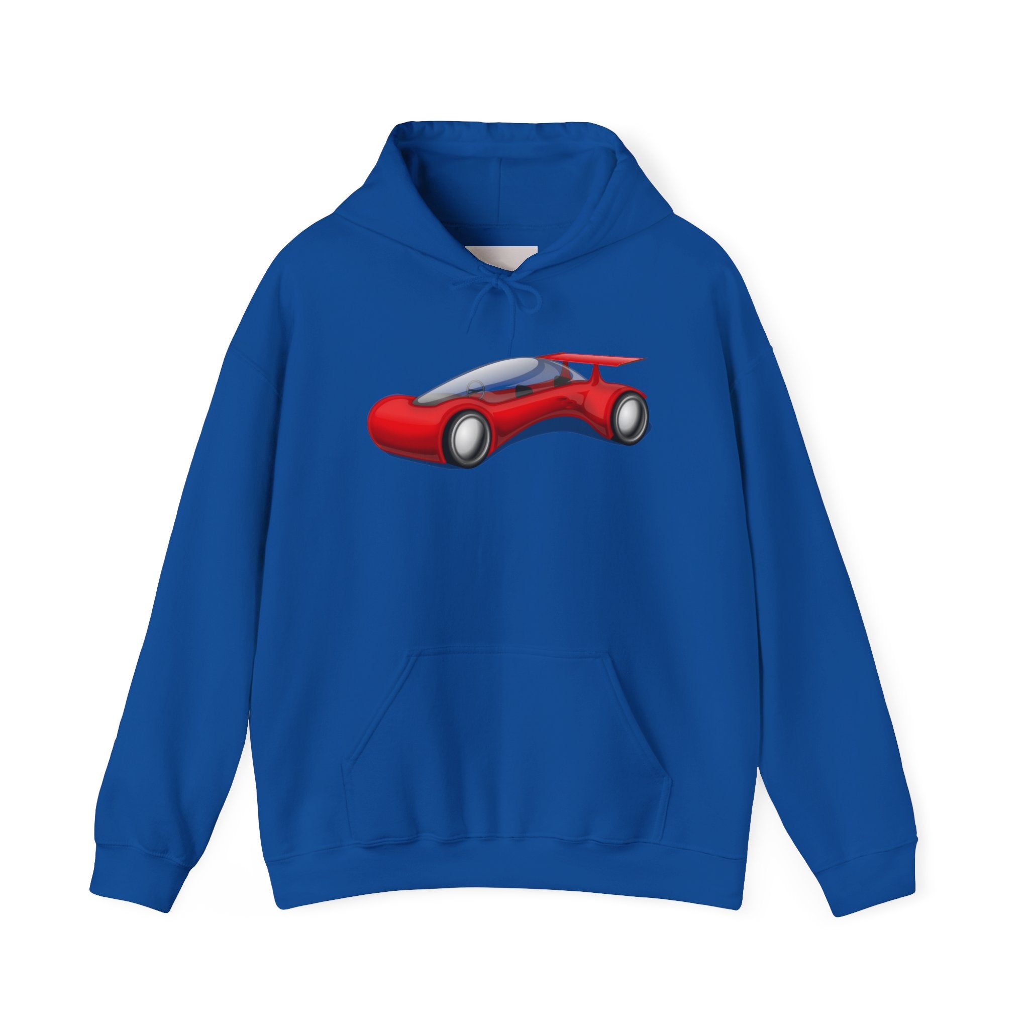 Red Racecar Hoodie — Retro Sports Car Graphic Pullover