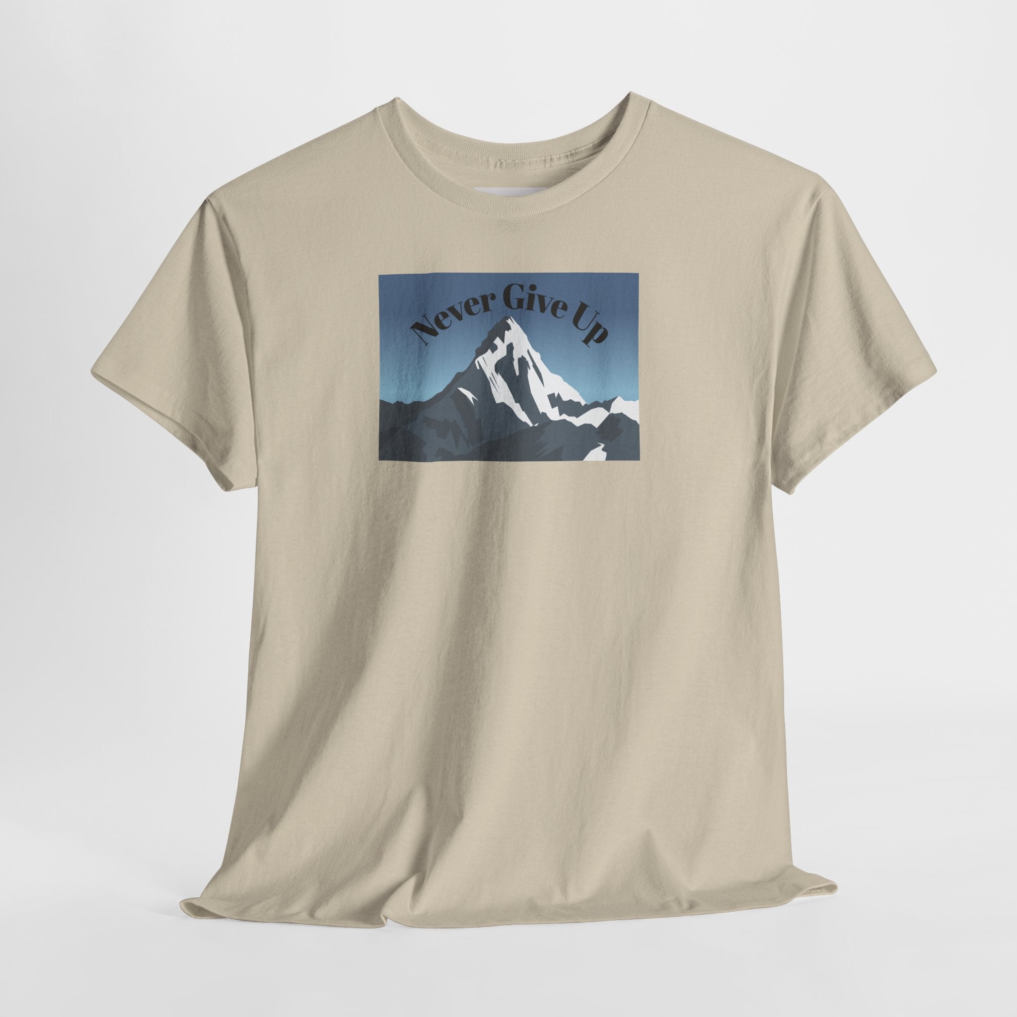 Never Give Up Mountain T-Shirt
