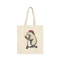 Tote Bag — Scooter Capybara Eating Ice Cream Illustration