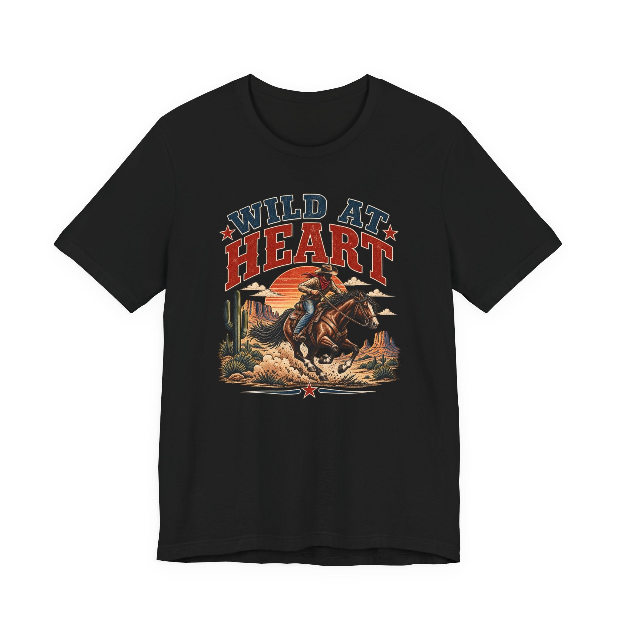 Wild at Heart Cowboy T-Shirt – Western Rodeo Graphic Tee