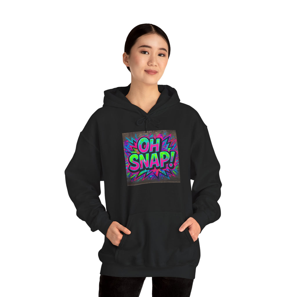 Hoodie — Retro Pop 'OH SNAP!' Graphic Pullover