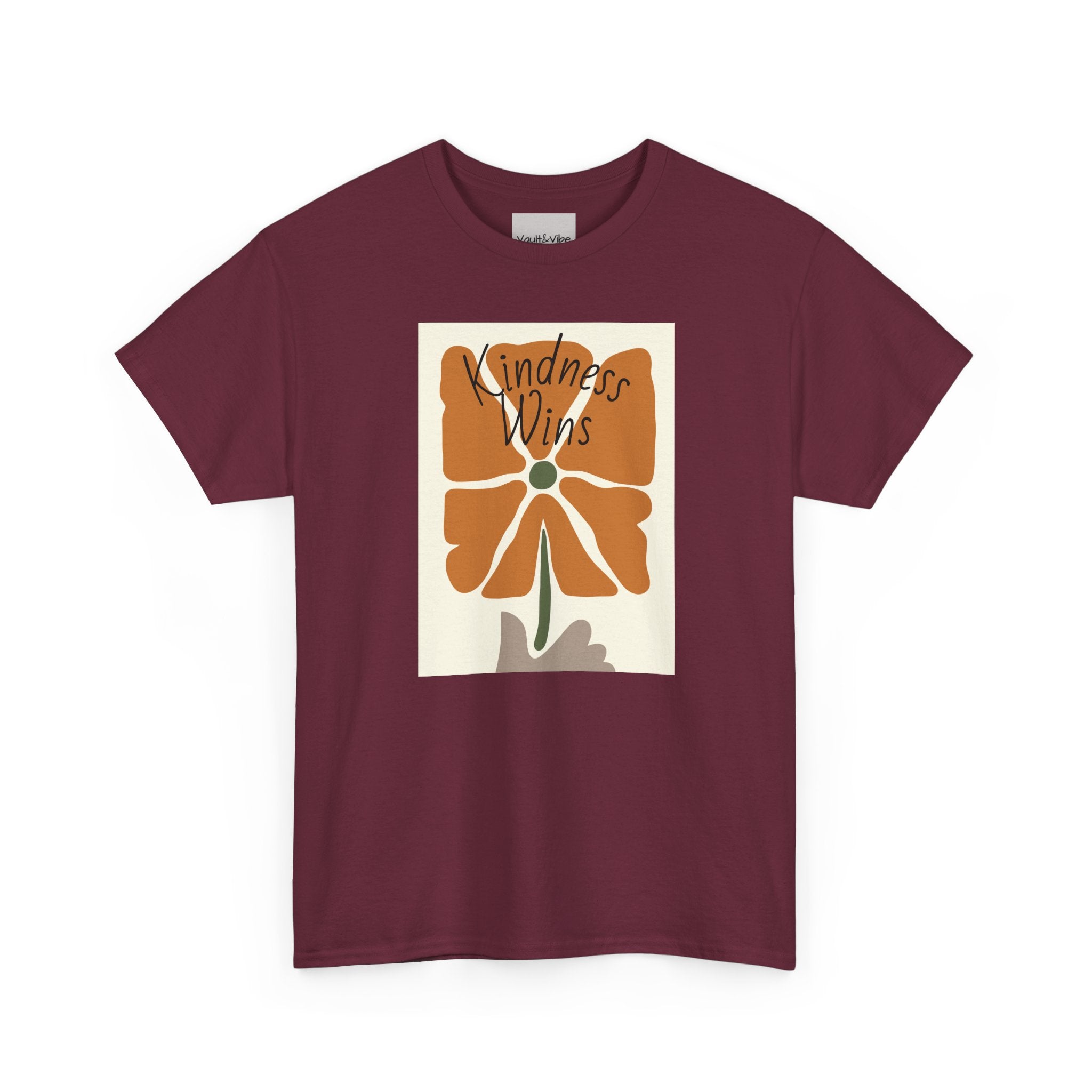 Kindness Wins T‑Shirt — Retro Floral Graphic Tee