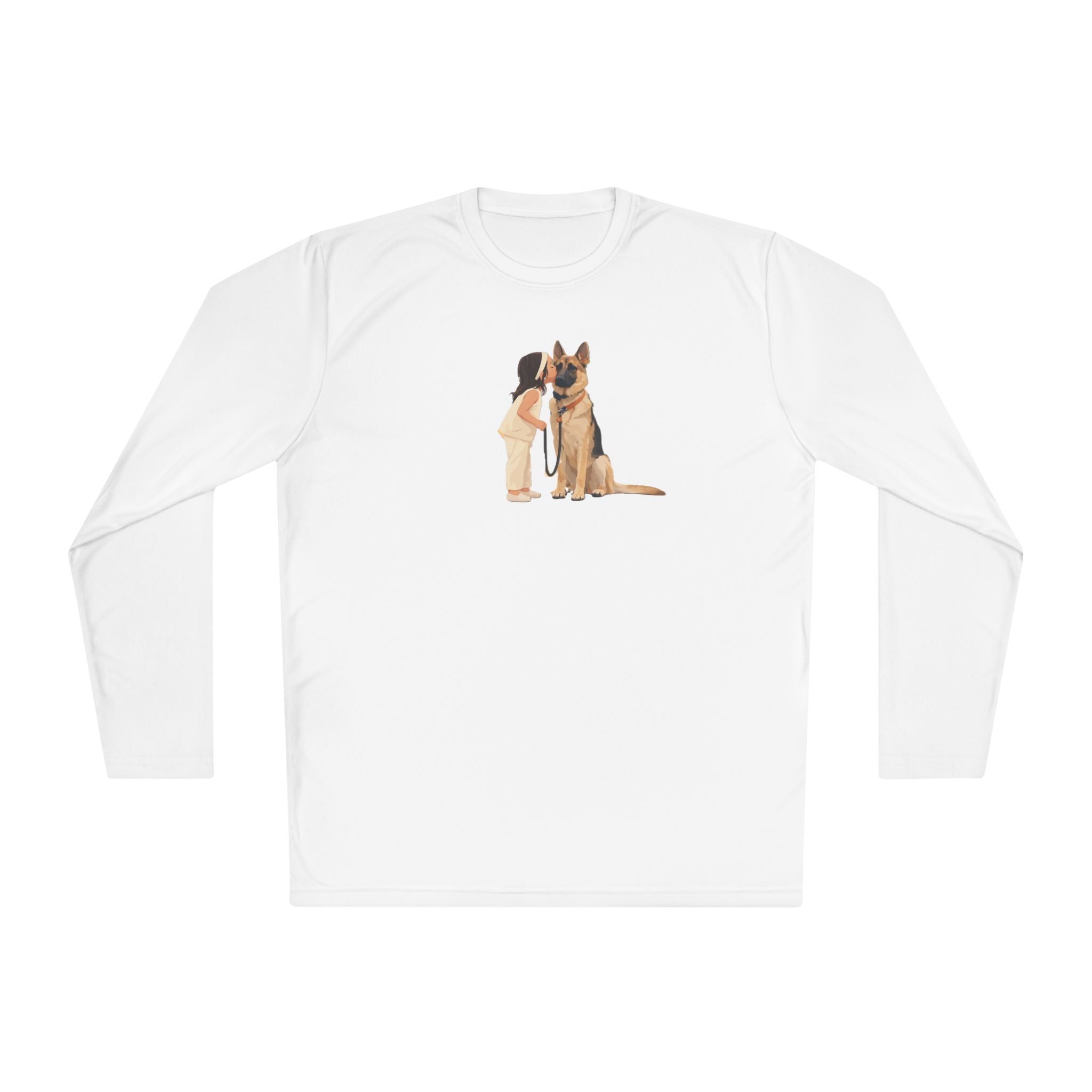 German Shepherd Hug Long Sleeve Tee — Cute Dog Lover Shirt