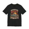 Raised on Dirt Vintage Truck Tee – "Built for More" Western Graphic Shirt