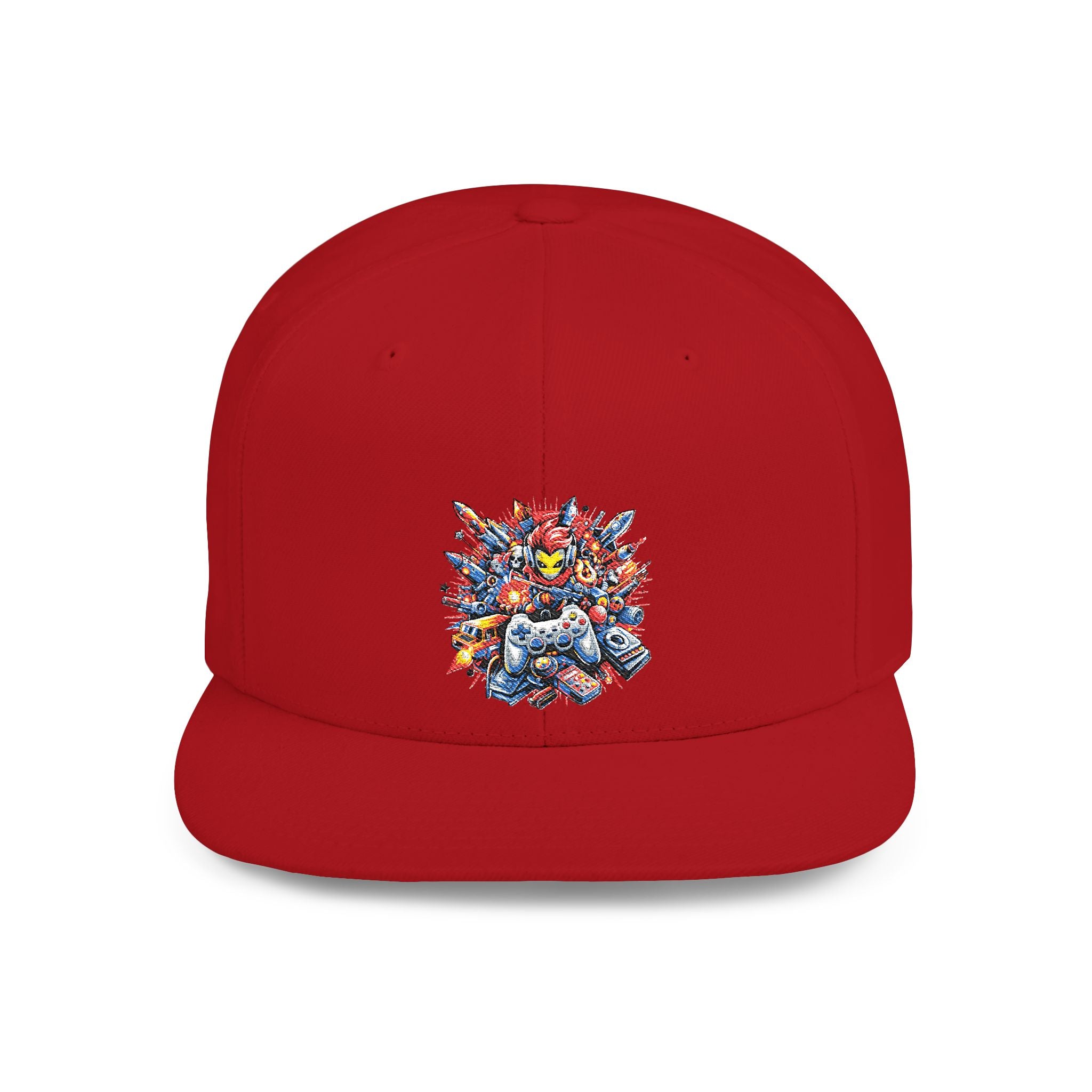 Snapback Hat — Colorful Abstract Burst Design