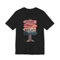 Trust Your Journey Signpost Tee — Inspirational Hiking & Adventure Graphic Shirt