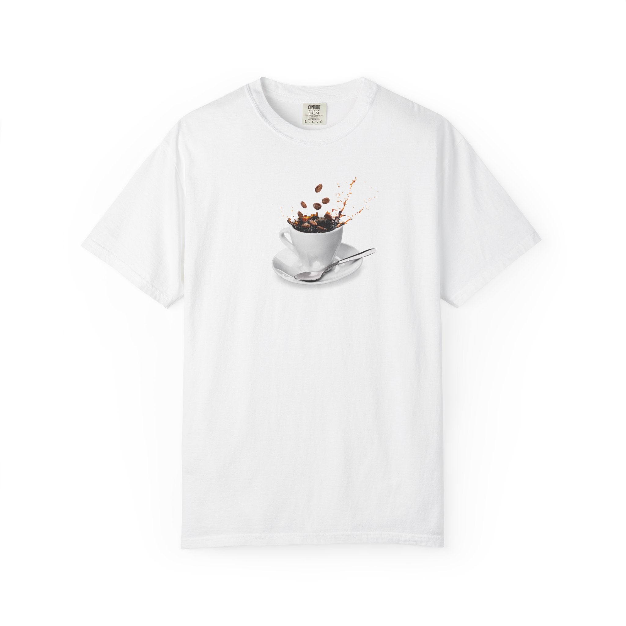 Coffee Splash T-Shirt — Espresso Cup Splash Graphic Tee