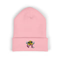 Embroidered Smiley Skate Beanie – Retro Happy Face Cuffed Hat