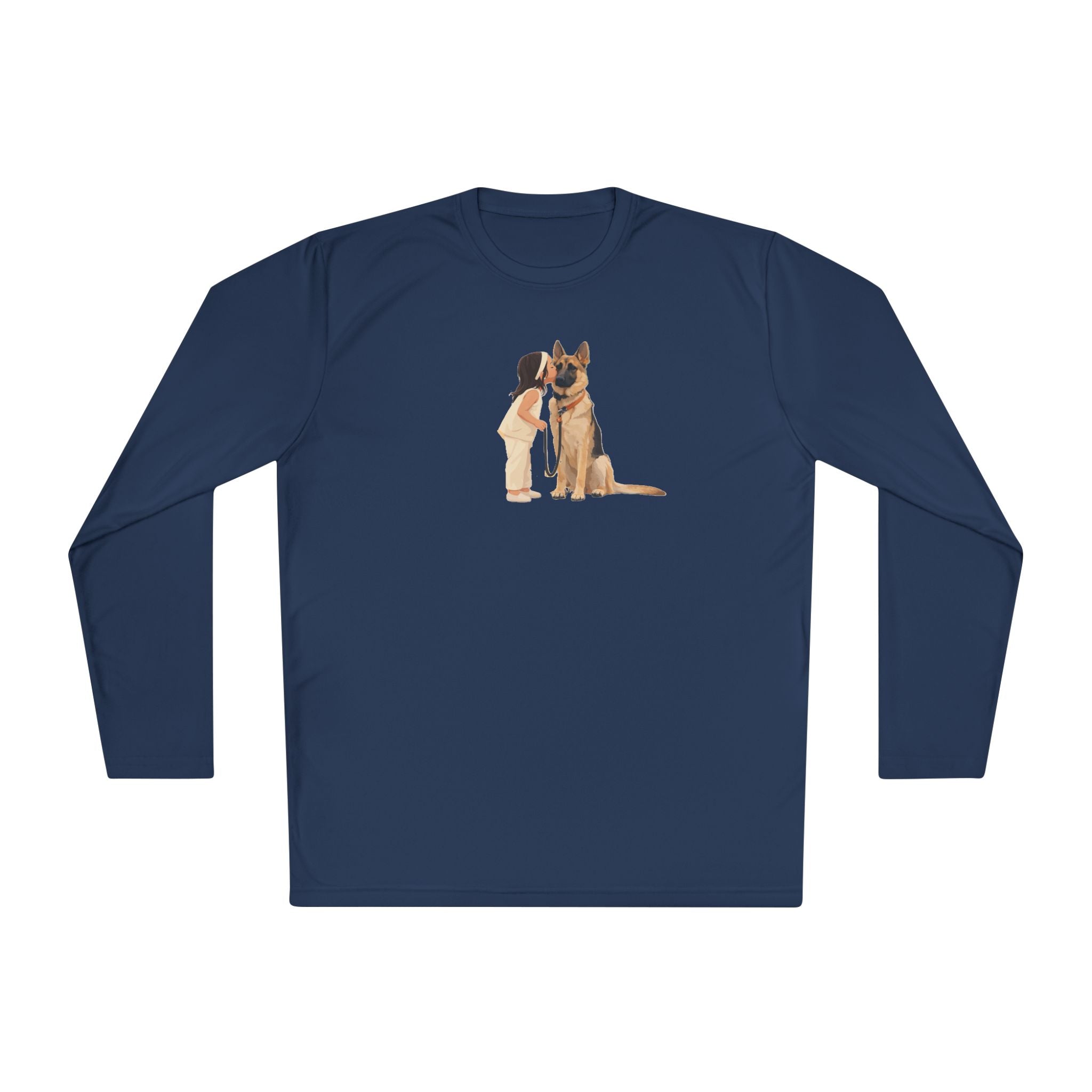 German Shepherd Hug Long Sleeve Tee — Cute Dog Lover Shirt
