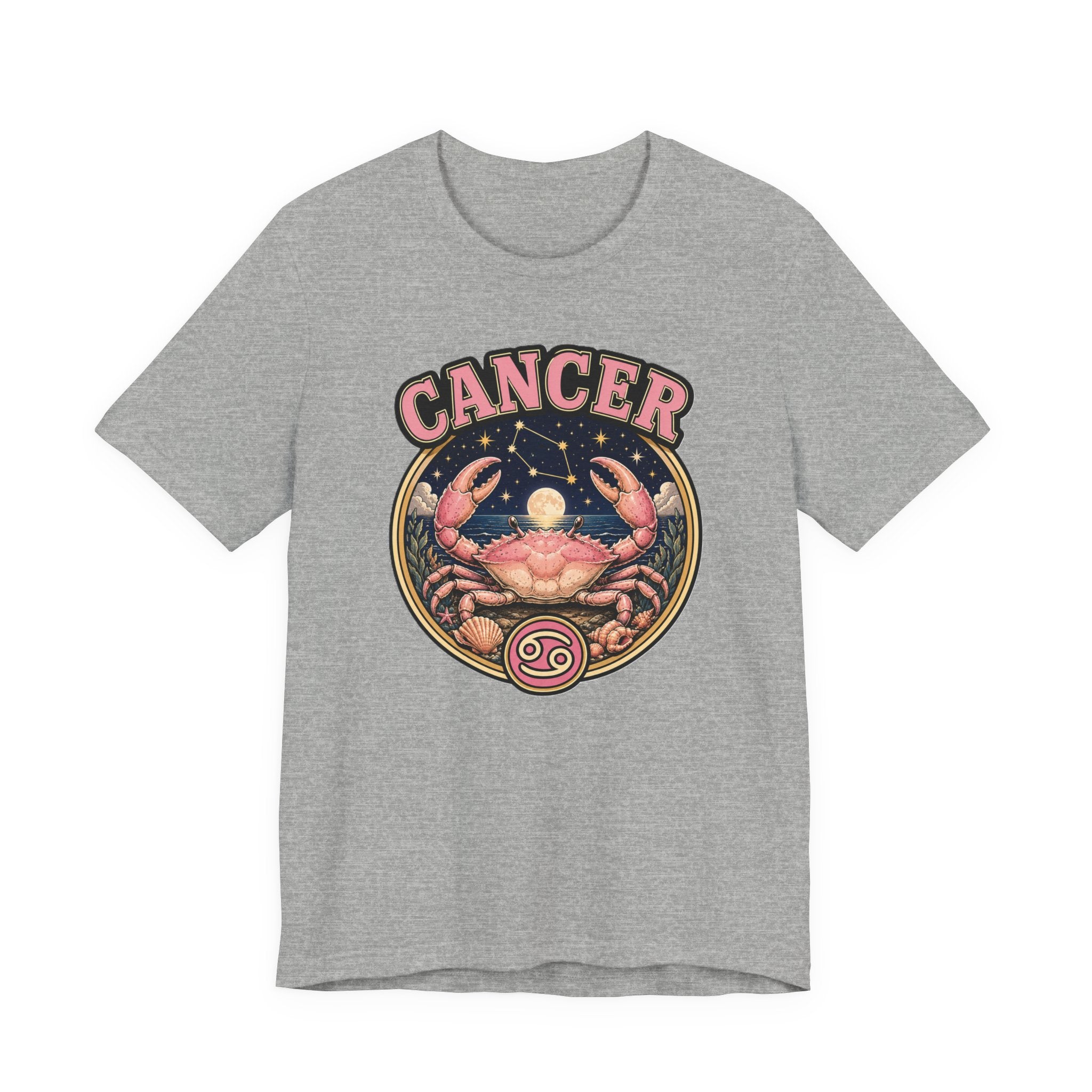 Cancer Zodiac T-Shirt — Retro Crab Astrology Tee